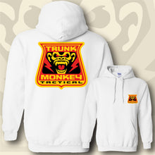 Load image into Gallery viewer, TRUNK MONKEY ~ Red &amp; Yellow - Hoodie - White
