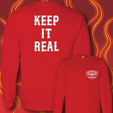 Load image into Gallery viewer, KEEP IT REAL- Long Sleeve Tee - RED
