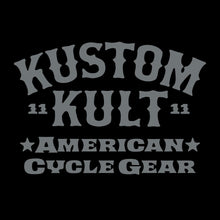 Load image into Gallery viewer, KUSTOM KULT &amp; KROSS - Cycle Gear ~ Gray - Crew Neck - BLACK
