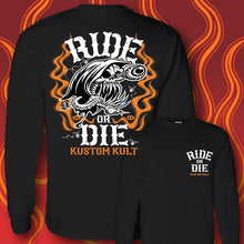 Load image into Gallery viewer, REAPER - RIDE OR DIE - Long Sleeve Tee - BLACK
