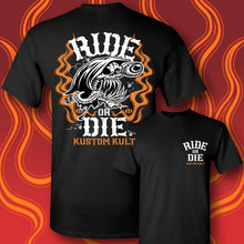 Load image into Gallery viewer, REAPER - RIDE OR DIE - Short Sleeve Tee - BLACK
