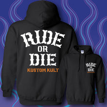 Load image into Gallery viewer, RIDE OR DIE ~ BONES - Hoodie - BLACK
