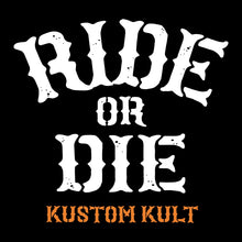 Load image into Gallery viewer, RIDE OR DIE ~ BONES - Crew Neck - BLACK
