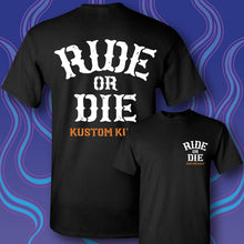 Load image into Gallery viewer, RIDE OR DIE ~ BONES - Short Sleeve Tee - BLACK
