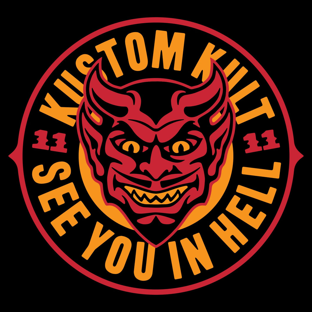 SEE YOU IN HELL - Long Sleeve Tee - Black