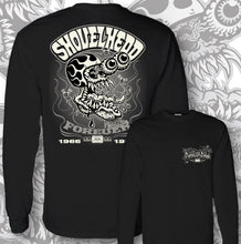 Load image into Gallery viewer, SHOVELHEAD ZED ~ Gray - Long Sleeve Tee - BLACK
