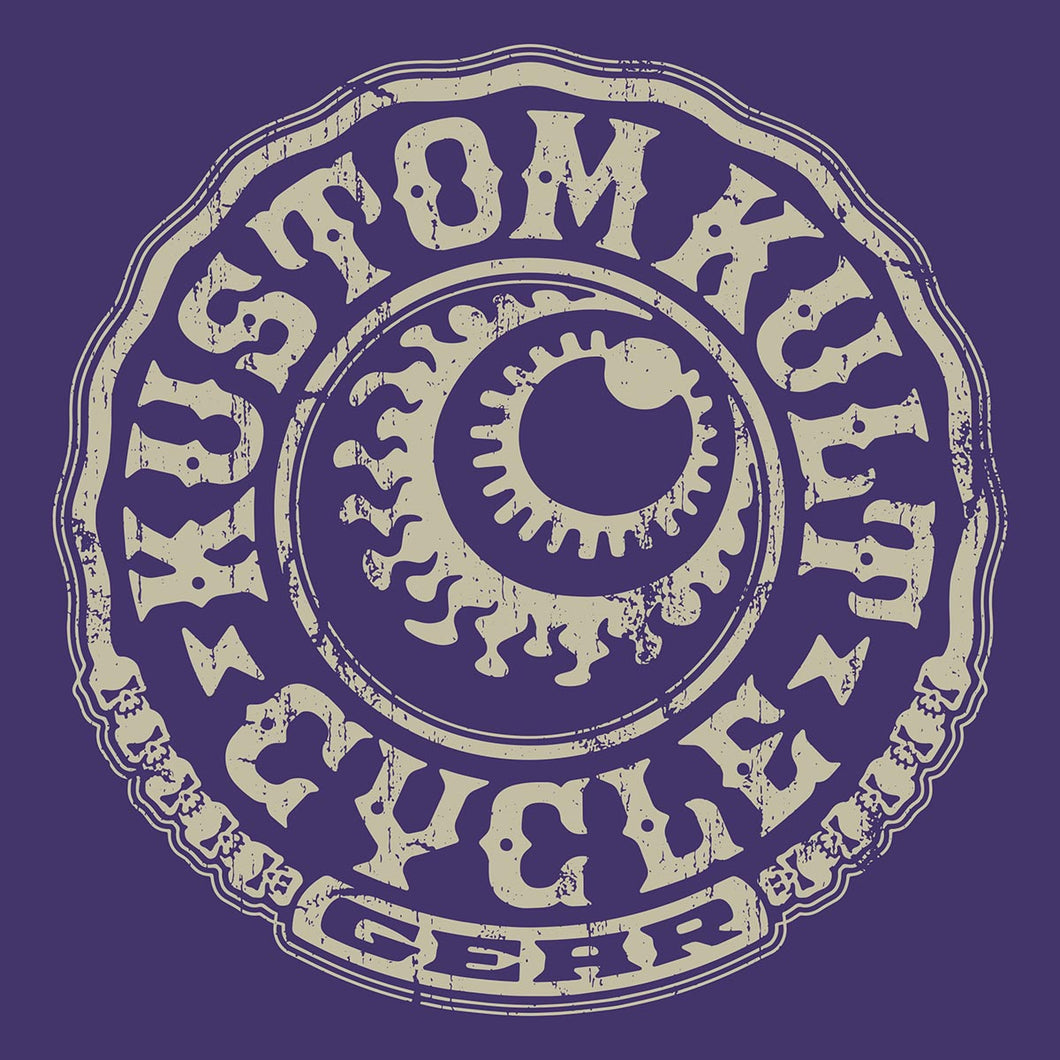 CYCLE GEAR ~ Bone - Crew Neck - Purple