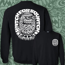 Load image into Gallery viewer, SQUATCH ~ White - Crew Neck - BLACK

