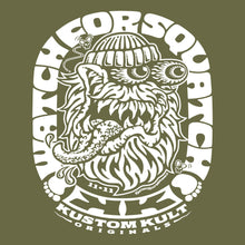 Load image into Gallery viewer, SQUATCH ~ White - Short Sleeve Tee - OLIVE
