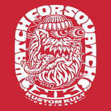 Load image into Gallery viewer, SQUATCH ~ White - Short Sleeve Tee - RED
