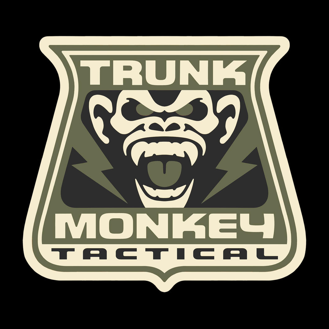 TRUNK MONKEY TACTICAL- Khaki - Long Sleeve Tee - Black