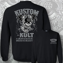 Load image into Gallery viewer, BLOODSHOT BARON &gt; ROD ~ Gravestone Gray - Crew Neck - BLACK
