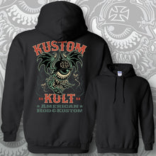 Load image into Gallery viewer, BLOODSHOT BARON &gt; ROD~ Red &amp; Ghoulie Green - Hoodie - Black
