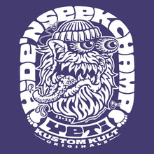 Load image into Gallery viewer, YETI ~ White - Short Sleeve Tee - PURPLE
