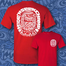 Load image into Gallery viewer, YETI ~ White - Short Sleeve Tee - RED
