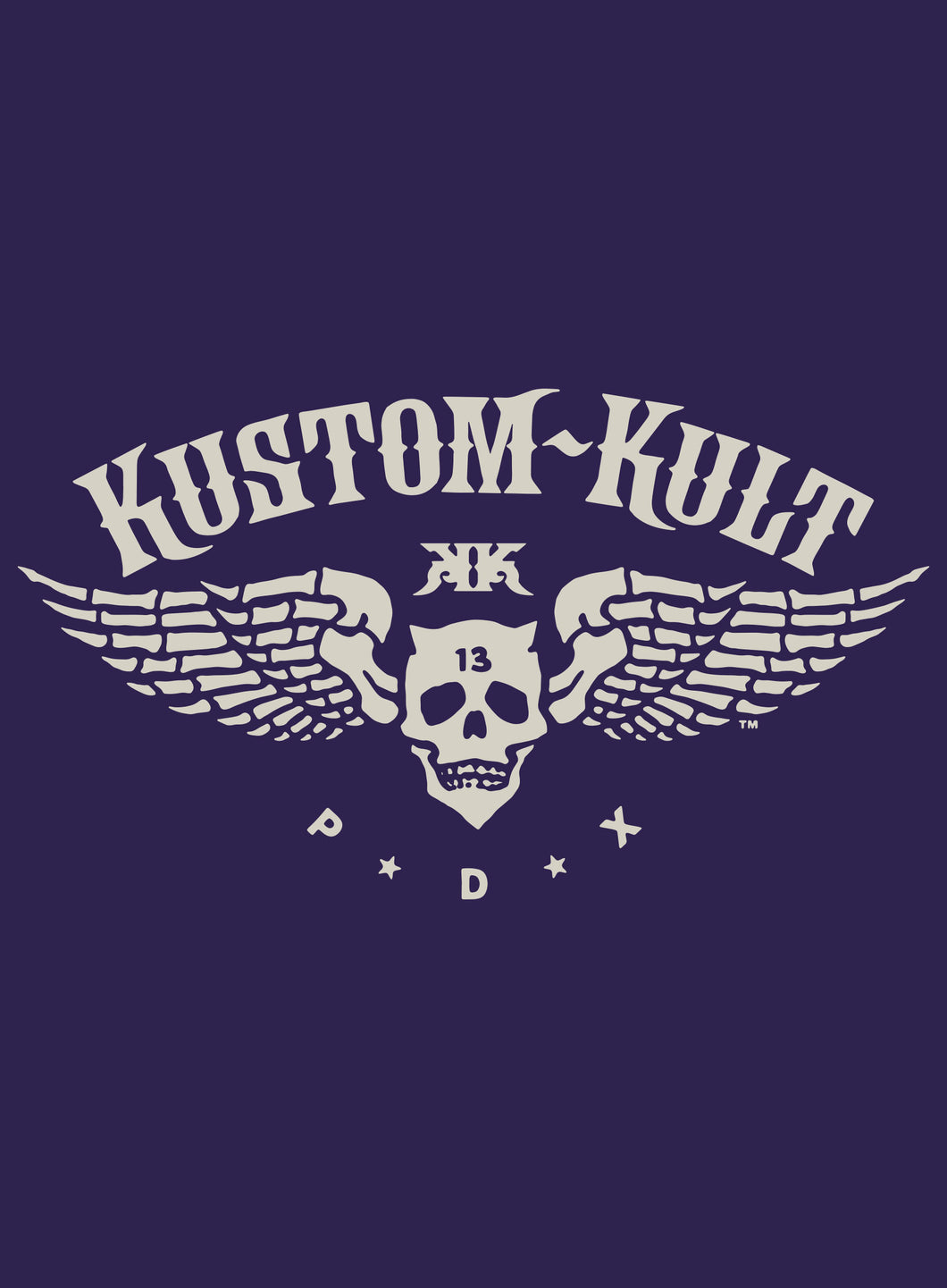 KUSTOM KULT LOGO - Crew Neck - Purple