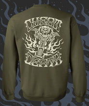 Load image into Gallery viewer, CHEAT DEATH ~ Vintage - Crew Neck - ARMY
