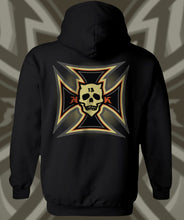 Load image into Gallery viewer, IRON KROSS ~ ORANGE - Hoodie - Black
