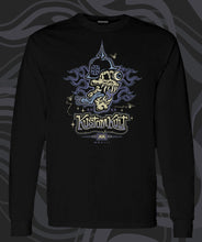 Load image into Gallery viewer, VON SKULLY ~ PURPLE REIGN - Long Sleeve Tee - Black
