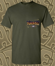 Load image into Gallery viewer, PANHEAD PETE ~ SUNSET RIDE- Short Sleeve Tee - Military Green
